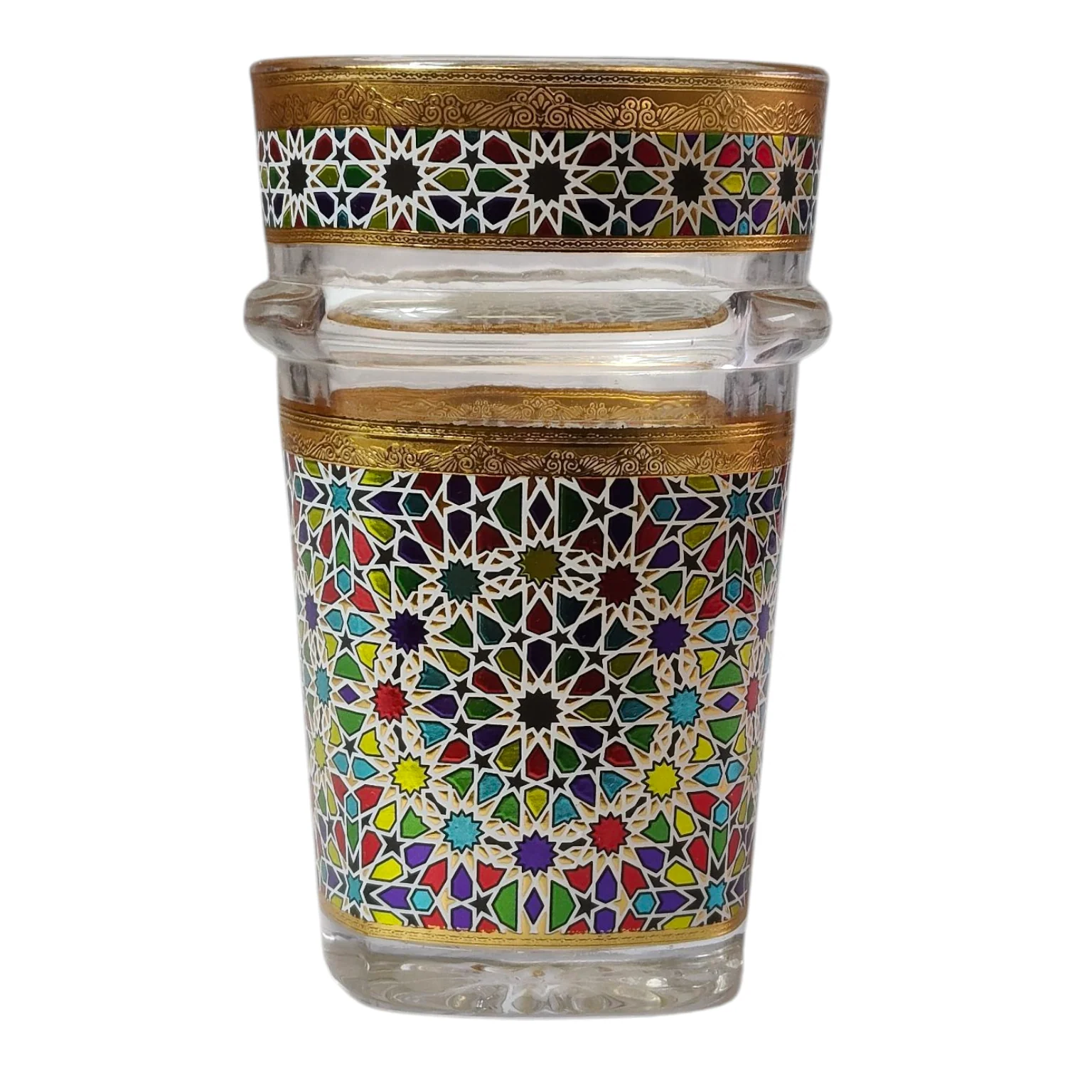 Vasos de Té Marroquí de Cristal Decorado | Borde Dorado - Image 6