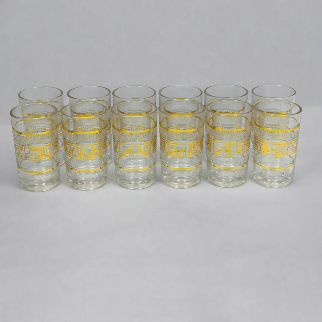 Set de 12 Vasos de Vidrio con Diseño Decorativo – 180 ml - Image 2