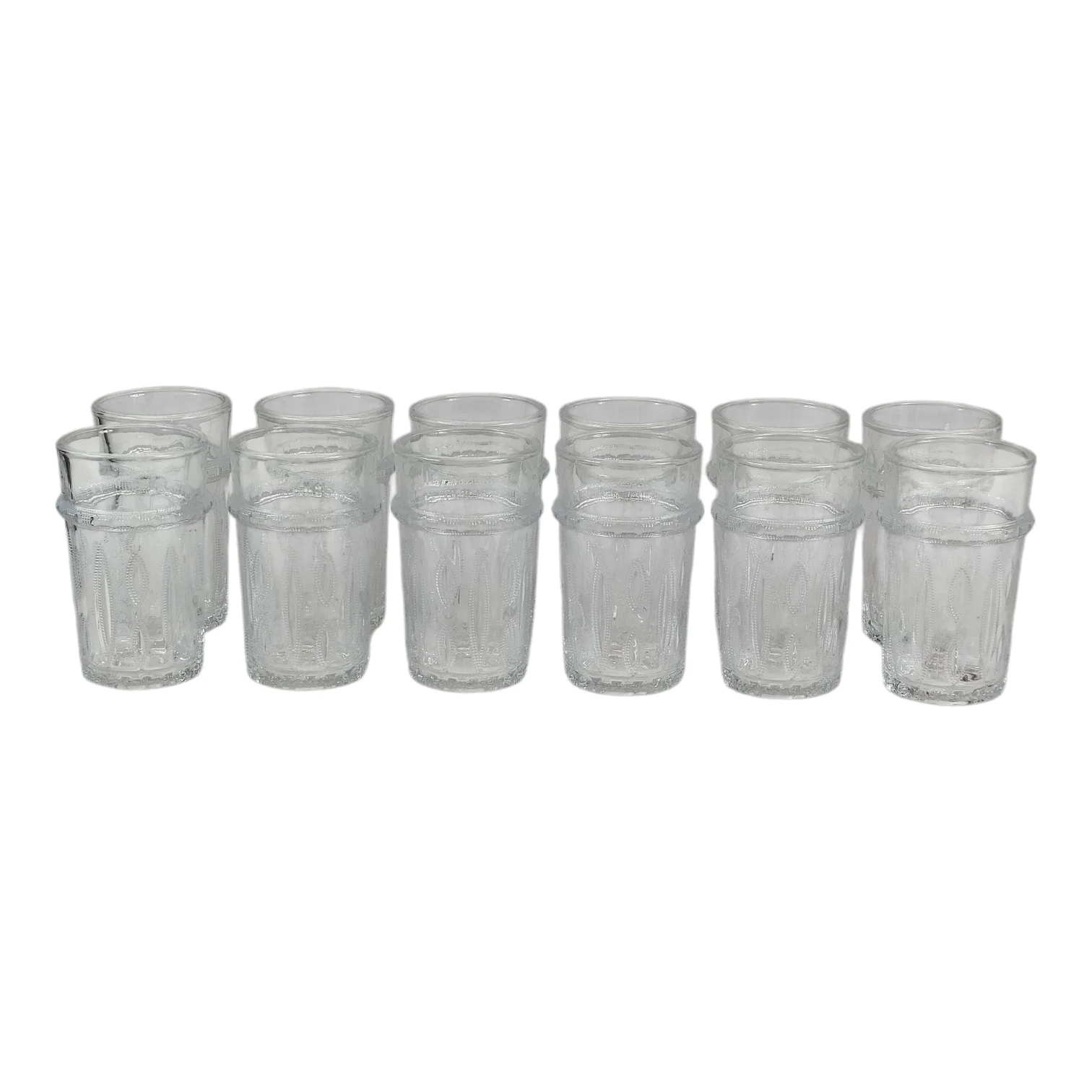 Vaso de Cristal Decorado para Té Árabe - Estilo Transparente Tallado - Image 2