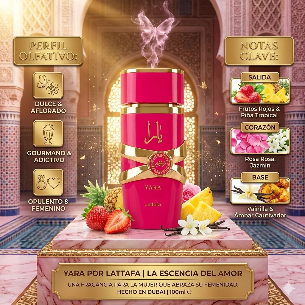 🌸 Comprar Yara Candy de Lattafa Perfumes 100ml - Una Fragancia Dulce y Elegante